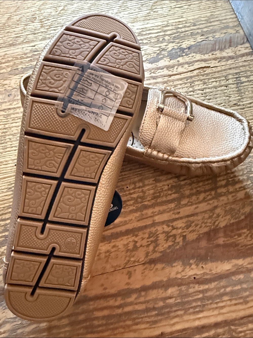 Alexis Bendel Metallic Rose Gold Buckle Loafers - Picture 3 of 4